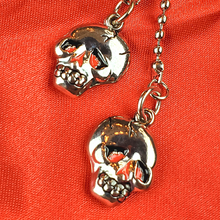 Load image into Gallery viewer, ED HARDY Earrings / Double Skull Earring
