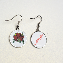 Load image into Gallery viewer, ED HARDY Earrings / Tiger, Heart, Panther Earrings