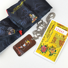 Load image into Gallery viewer, ED HARDY Necklace / Death Before Dishonor With Bird Color
