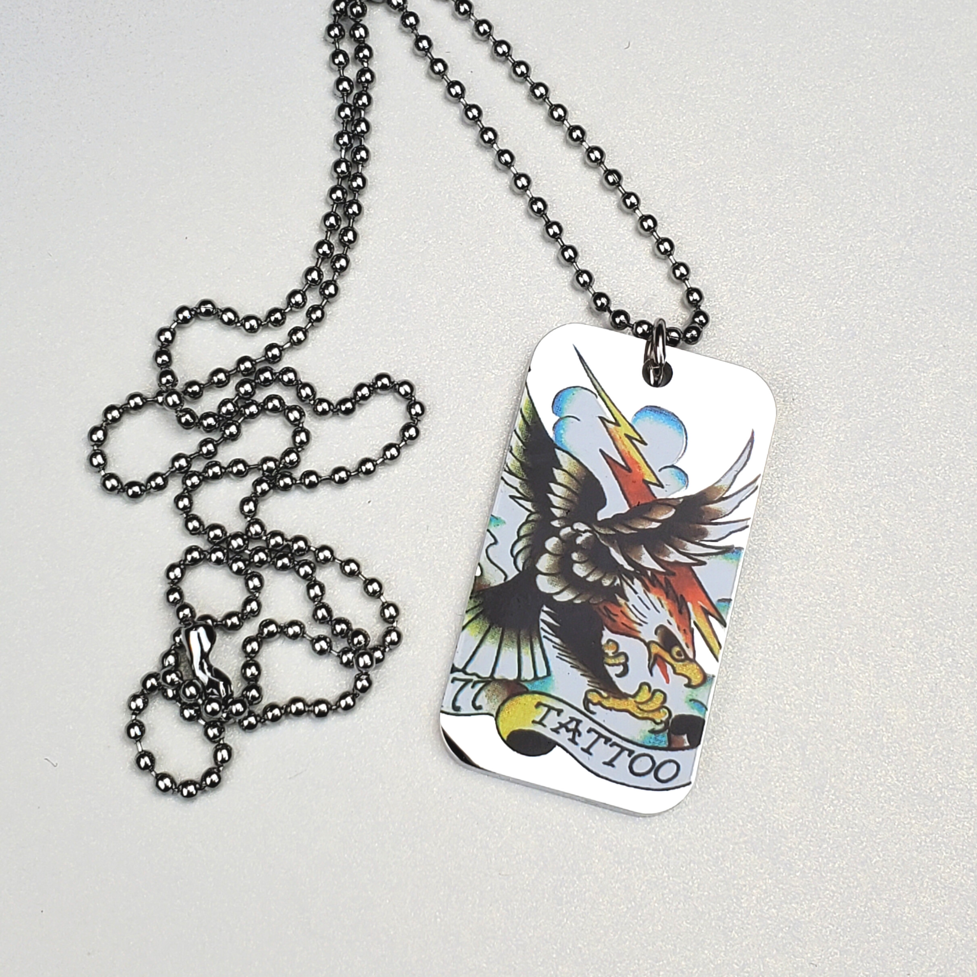 Ed hardy 2024 dog tag necklace