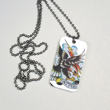 Load image into Gallery viewer, ED HARDY Necklace / Eagle Single Dog Tag