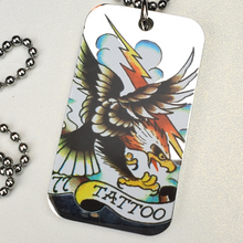 Load image into Gallery viewer, ED HARDY Necklace / Eagle Single Dog Tag