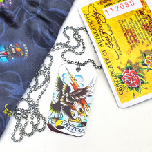 Load image into Gallery viewer, ED HARDY Necklace / Eagle Single Dog Tag