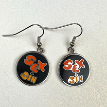 Load image into Gallery viewer, ED HARDY Earrings / Sex & Sin Earrings