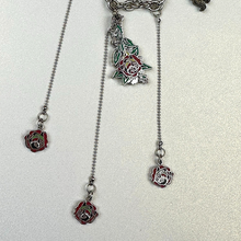 Load image into Gallery viewer, ED HARDY Necklace / Triple Rose Drop Necklace