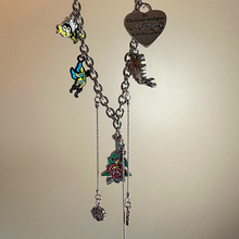 Load image into Gallery viewer, ED HARDY Necklace / Triple Rose Drop Necklace