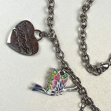 Load image into Gallery viewer, ED HARDY Necklace / Triple Rose Drop Necklace