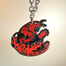 Load image into Gallery viewer, ED HARDY Necklace / Cat Out Of Hell Necklace