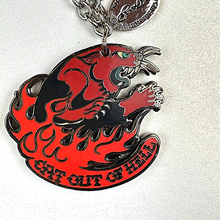 Load image into Gallery viewer, ED HARDY Necklace / Cat Out Of Hell Necklace