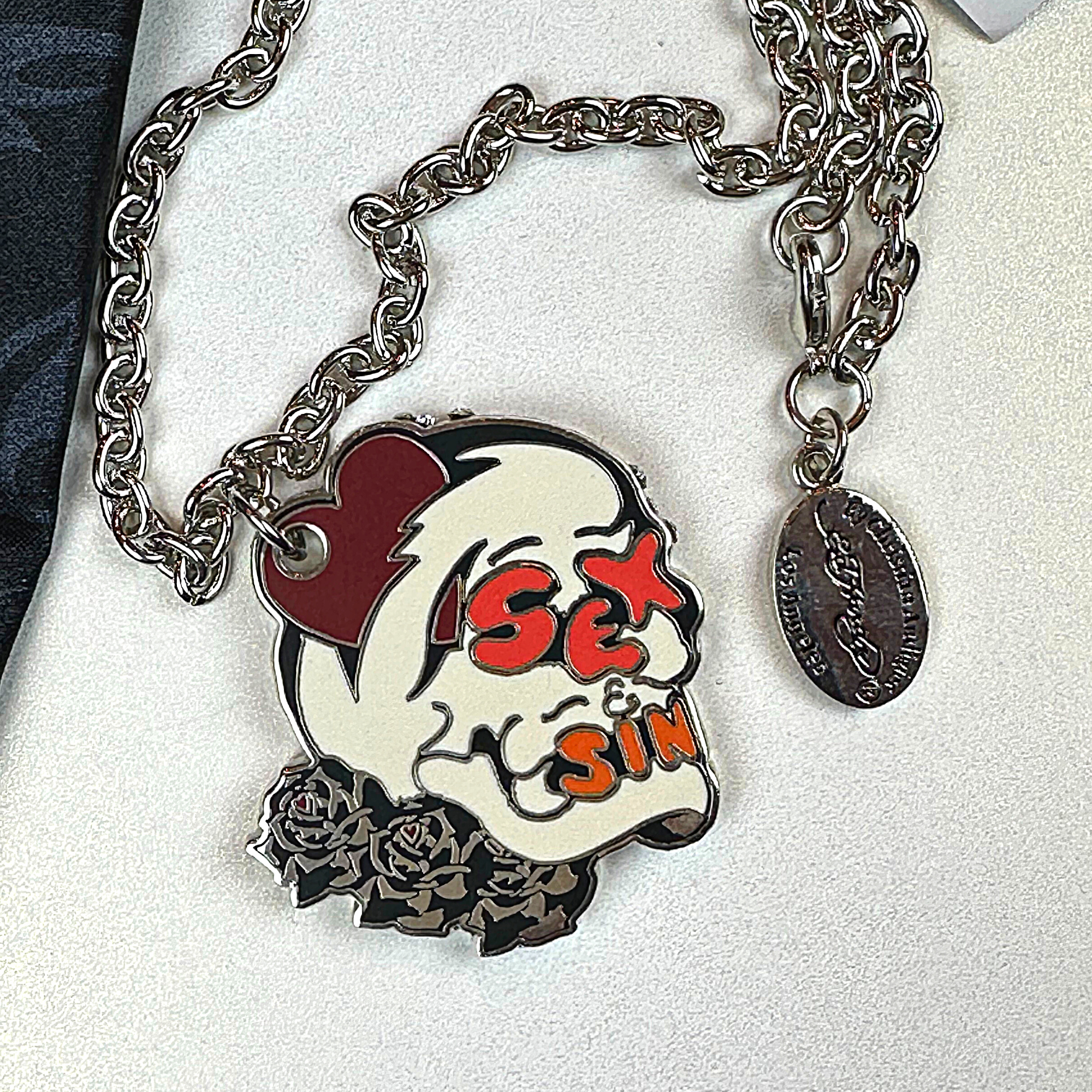 ED HARDY Necklace / Sex & Sin Necklace – Vintage Jewlr