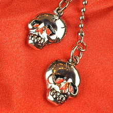 Charger l&#39;image dans la galerie, ED HARDY Earrings / Double Skull Earring
