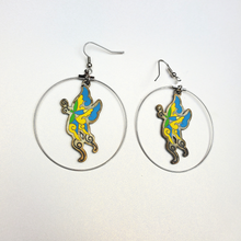 Load image into Gallery viewer, ED HARDY Earrings / Butterfly Hoop Earrings
