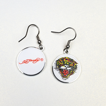 Load image into Gallery viewer, ED HARDY Earrings / Tiger, Heart, Panther Earrings
