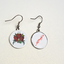 Charger l&#39;image dans la galerie, ED HARDY Earrings / Tiger, Heart, Panther Earrings
