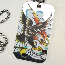 Load image into Gallery viewer, ED HARDY Necklace / Eagle Single Dog Tag
