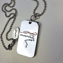 Charger l&#39;image dans la galerie, ED HARDY Necklace / Skull Dog Tag
