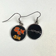 Load image into Gallery viewer, ED HARDY Earrings / Sex &amp; Sin Earrings
