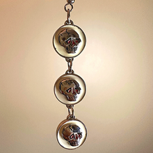 Load image into Gallery viewer, ED HARDY Earrings / Triple Skull Earring In Base Metal
