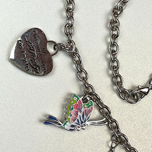 Load image into Gallery viewer, ED HARDY Necklace / Triple Rose Drop Necklace
