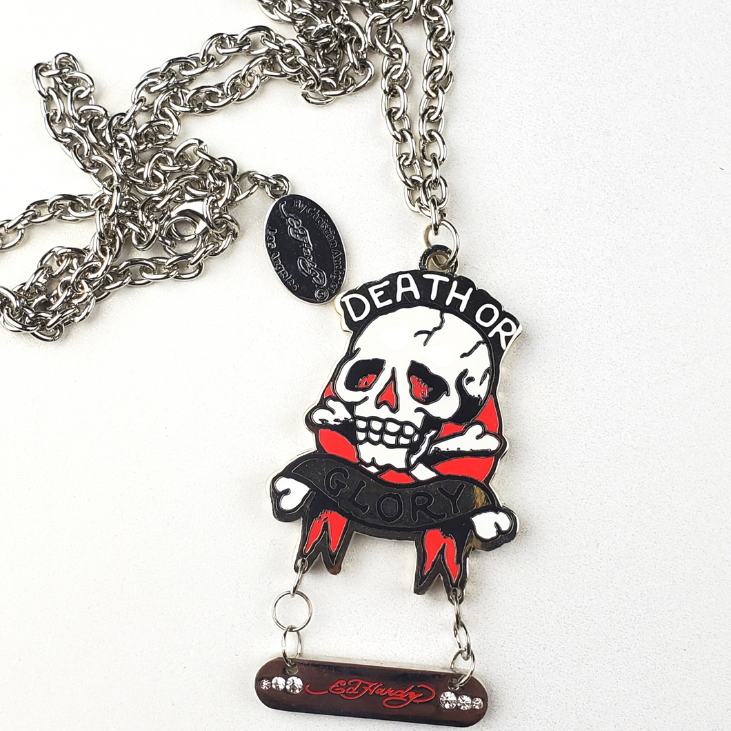 ED HARDY Necklace / Death Or Glory Necklace