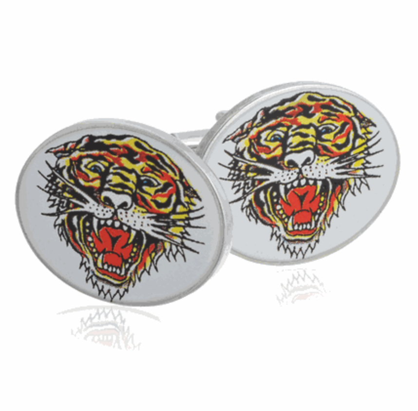 ED HARDY Cufflinks /  Tiger Cufflinks